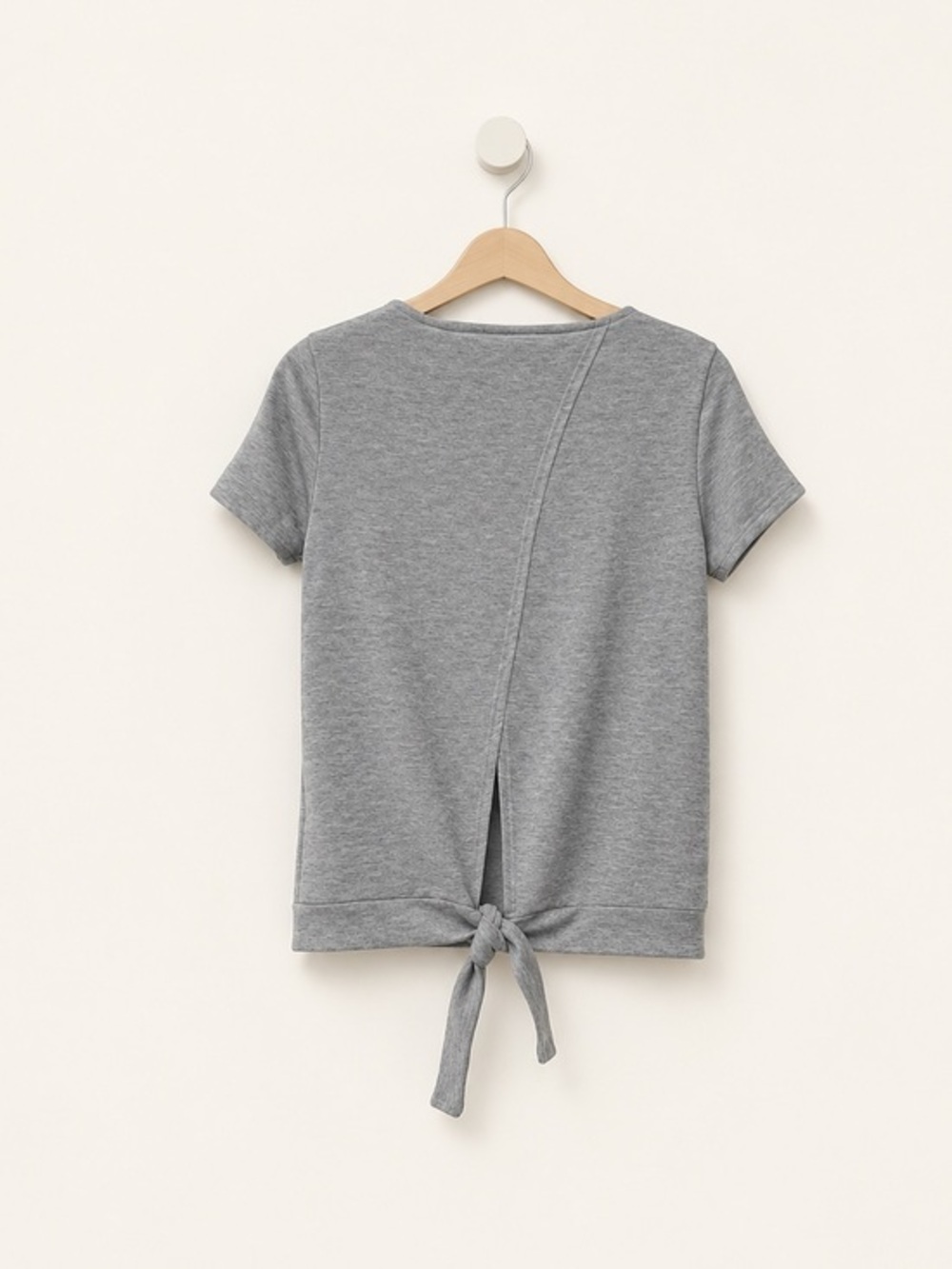 ModCloth Short Sleeve Tie Back Sweatshirt